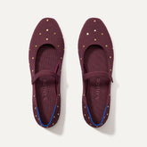 The Square Mary Jane - Studded Syrah