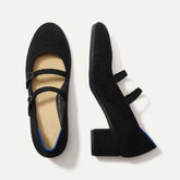 The ReVelvet⢠Double Buckle Mary Jane Heel - ReVelvet⢠Black
